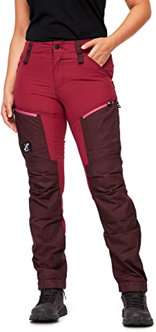 RevolutionRace Women's RVRC GP Pro Trousers, Durable and Ventilated Trousers for Hiking, Walking, Exploring and All Other Outdoor Activities, Ruby, XL