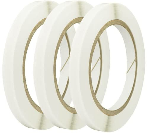 Craftelier - Doppelseitiges Klebeband für Scrapbooking- und Bastelprojekte | Ideal für Papier und Karton | Abmessungen 12 mm x 25 Meter - Transparente Farbe