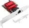 Euqvos PCIe Ethernet Network Card for Realtek RTL8125B Chipset PCIe 2.1 x1 2.5Gb Single Port RJ45 LAN Card Support Windows Server/Windows/Linux/VMware/ESX