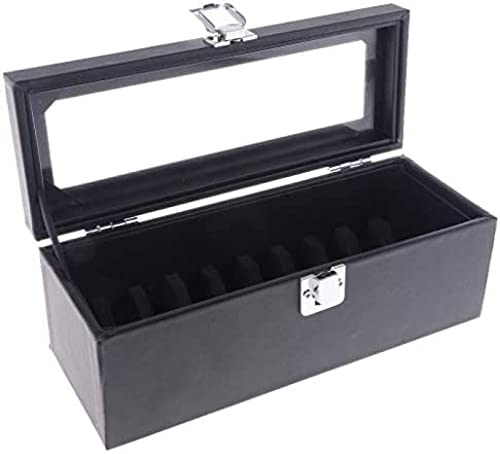Organisateur De Bijoux De Boîte De Rangement De Bracelet Jonc avec Verre Et Serrure, Noir, 20 Emplacements,Noir,20 Emplacements,incomparable13