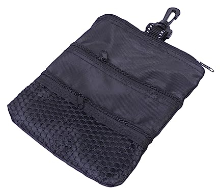 Parliky Aufbewahrungstasche Zubehör 1 Stück Golf- Einkaufstasche Zubehör Golf-Aufbewahrungssack Suite Golftasche Zum Servieren Schwarze Golftasche Tee-Tasche Golfzubehör