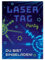Minkocards 12 Einladungskarten zum Kindergeburtstag Lasertag Laser Tag Mädchen Jungen Einladungen zum Geburtstag Kinder bunte Geburtstagseinladungen