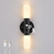 Lampop Rechargeable Wall Light Battery Wall Lights Motion Sensor Night Light Portable Wireless Wall Lamp Indoor, Magnetic Wall Sconce for Living Room, Bedroom, Hallway (Black, Warm White)