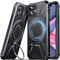 DASFOND Armor Shockproof Rugged for iPhone 11 Case with 360 Rotate Ring Kickstand [Super NO.1 Protective Hard], Heavy Metal Duty Protection Hard Phone Case for Cover iPhone 11, Black