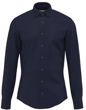 Seidensticker Camicia da Uomo Business, Blu, 41