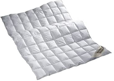 Bach's Betten Welt First Class Daunendecke extra leichte Sommerdecke Daunendecke 100% Daune Finest Down mit Traumpass - 200x200 cm
