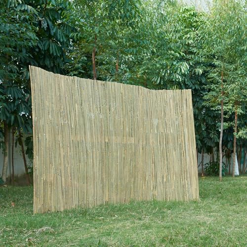 casa.pro Canisse en Bambou Brise-Vue Naturel Occultant pour Jardin Terrasse Balcon Protection Contre Vent Soleil Clôture Décorative Séparation Résistant Facile à Installer 200 x 300 cm Naturel