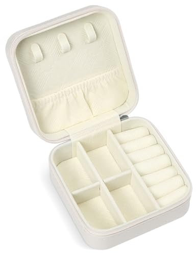Reise-Schmuckkoffer, Reise-Schmuckschatulle, Mini-Schmuck-Reiseetui, Schmuck-Organizer, tragbare kleine Schmuck-Organizer-Aufbewahrungsboxen – bestes Geschenk für Frauen und Mädchen.