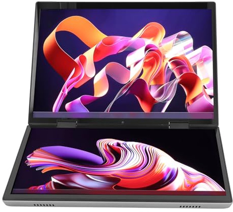 Tangxi Laptop Doppio Schermo da 10,5 Pollici, Laptop Touch Screen IPS Pieghevole, CPU Quad N95, Grafica UHD, SSD PCIe NVMe M.2, Webcam, Wi Fi 2.4/5G, USB-A&C, Pro