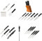 Pirge | Kitchen Knife Set 22 Pcs- Razor Sharp German Steel Chef Knives - High Carbon Stainless Steel, Professional Quality Since 1879, Knife Set with Block pirge