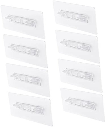 KITANDOVE Regalhalterungen Für Schwebende Regale Regalstifte Aus Pvc Selbstklebend Transparent Stabilisiert Bücherregale Und Schränke