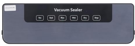 Scelleuse Sous Vide à Forte Aspiration de 80 KPa, 6 Modes de Coupe, 50 Sacs Inclus, Scelleuse Sous Vide pour Différents Ingrédients Afin de Maintenir la Fraîcheur (Prise UE)