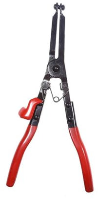 LOVIVER Exhaust Pipe Clamp Plier C Type Clamp Hand Tool, Carbon Steel, Long Jaw Removal Tool, Heavy Duty, Exhaust Clamp Tool