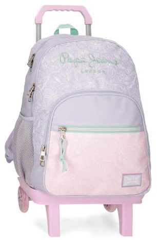 Pepe Jeans Renata Mochila escolar mochila infantil fabricada en Poliéster, Tirantes anchos y ajustables que se adaptan, bolsillo frontal. De Joumma Bags