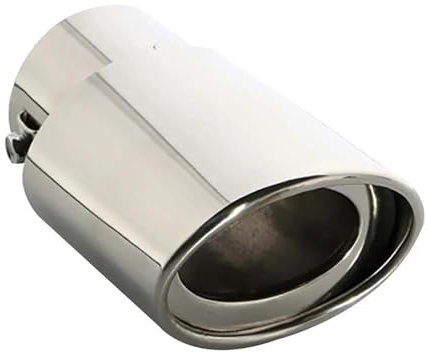 DZSNBMSHD Auspuffblenden Auto-Auspuff-Schalldämpferspitze Rund Edelstahl Für FIAT Für Tipo Für Qubo Für Panda Für 500X Endrohre & Endrohrteile(Straight)