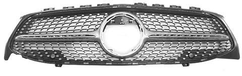 SIMICASE Kühlergrill Gitter Schwarz Silber Front Stoßstange Grill Für Mercedes Cla Klasse 20-23 C118 Coupe W118 GT Grille(Silber)