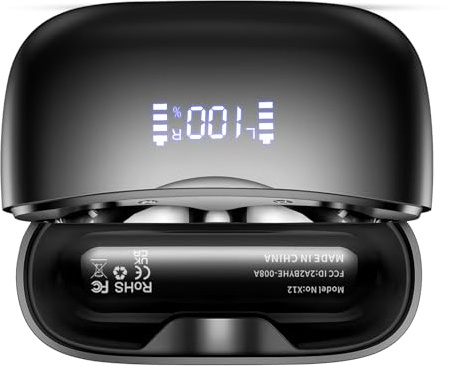 Auriculares Traductor en Tiempo Real, 3 in 1 AI Auriculares Traductor Bluetooth 5.4 Traductor Vocal AI Instantáneo 164 Idiomas, Traductor Instantaneo de Voz 7 Modos, 48 H cascos traductores de idiomas