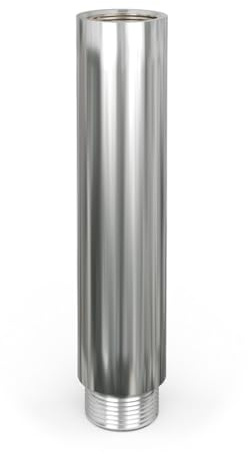 UK Radiators 100 Radiator Valve Tail Extension 1/2inch MxF Chrome Talus