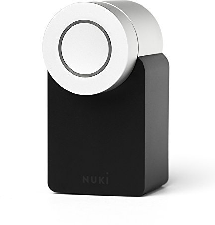 Nuki Smart Lock – Cerradura de puerta electrónica con Bluetooth, Apertura automática de la puerta mediante Smartphone, para iPhone y Android [Clase de eficiencia energética A+++]