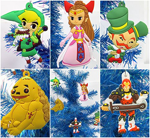 Christbaumschmuck Zelda Set mit Link und Freunden - Einzigartiges bruchsicheres Kunststoffdesign