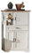 Stella Trading Stauraumelement in Pinie hell, Artisan Eiche Optik - Wohnzimmerschrank mit LED-Beleuchtung und viel Stauraum im Landhausstil - 93 x 150 x 42 cm (B/H/T)
