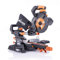 Evolution Power Tools R185SMS+ Compound Saw with Multi-Material Cutting, 45 Degree Bevel, 50 Degree Mitre, 210 mm Slide, 1200 W, 210 mm, 230 V, (3-Year Warranty)