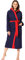 Ladeheid Damen Frottee Bademantel aus 100% Baumwolle LA40-191 (Dunkelblau-29/Rot-26, S)