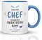 Kaffeebecher24 - Tasse mit Spruch Stolzer Chef eines wahnsinnig fantastischen Teams - Spülmaschinenfest - Chef Tasse lustig - Geschenk für Chef - witzige Tasse - Hellblau