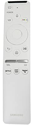 Samsung Télécommande Smart TV 2019 Blanche, 809452 (Blanc)