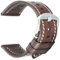 REZERO Handgefertigtes Echtleder-Uhrenarmband, Pflanzengegerbtes Leder, Ölgewachste Ersatzarmbänder 18mm 19mm 20mm 21mm 22mm 23mm 24mm 26mm für Herren, Damen