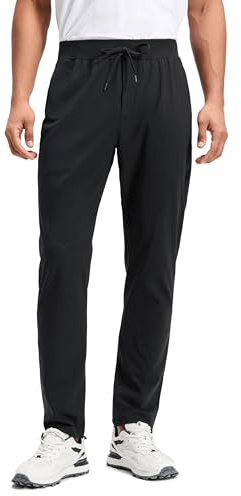CRZ YOGA 4-Wege-Stretch Workout Hose 76cm | Knitterfrei, Premium Weich, Lässig, Taschen, Jogginghosen für Herren