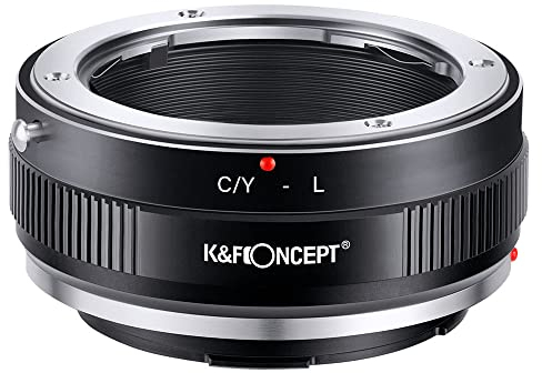 K&F Concept Objektivhalterungsadapter C/Y-L Manueller Fokus, kompatibel mit Contax/Yashica (C/Y)-Objektiv auf L-Mount-Kameragehäuse.