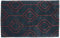 RUG PRINCE Teppich aus Schurwolle 90x150 Blau Durchgemustert Handarbeit Handtuft Modern 288