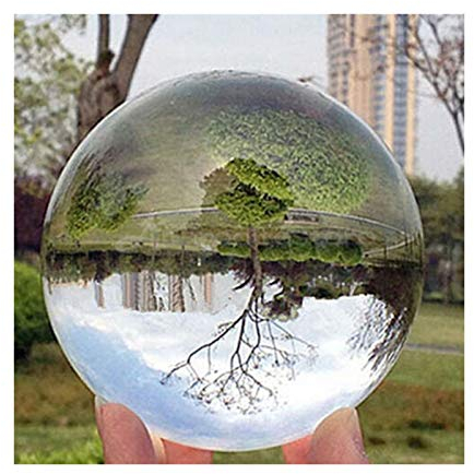 ACiyD Bola de Cristal Vidrio óptico Esferas Reflectantes K9 Esfera de Cristal Decoración de Bolas Bola de fotografía Bola de Malabares de Contacto Transparente (Tamaño : 30mm) (50mm)