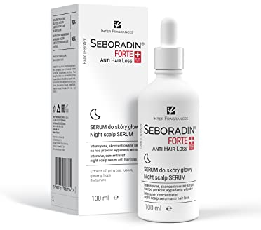 Seboradin Haarserum Gegen Haarausfall - Nacht Serum Für Haarverlust Und Haarwachstum - Für Frauen Und Männer Mit Vitaminen Und Natürlichen Extrakten - Haar Und Kopfhaut Pflege 100 ml Forte