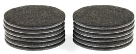 Filzgleiter selbstklebend rund 25mm, 5mm stark, 16 x Möbelgleiter für schwere Möbel, Braun, Schutz für Parkett oder Laminat, für Möbelfüße, Tischbeine, Stuhlbeine, Stühle – Made in Canada
