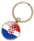 EnigmaGlow Schlüsselanhänger mit Flagge der meisten Länder, Zinklegierung, täglicher Schlüsselanhänger, Zuhause, Autoschlüssel für Männer und Frauen, Kroatien, 2.1inch