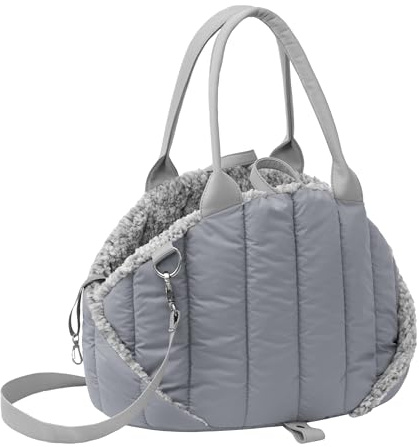 Hundetasche, Tragetuch, Tragetasche, Haustier, Transporttasche, Höhenverstellbar, Hundezubehör, Transportbox, Reise, 38x24x28 cm, Asche