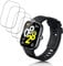 Yenwen Protector de Pantalla para Xiaomi Redmi Watch 4 Cristal, Dureza 9H Película Vidrio Templado, Anti-arañazos Protector de Pantalla de Cristal Templado - 4 Piezas