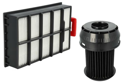 vhbw Filter-Set kompatibel mit Bosch BGS 614 M102 | 614 M101, 6-14M1 (Serie 01 bis 04) Staubsauger - 2x Filter (HEPA-Filter, Lamellenfilter)
