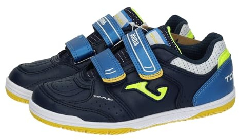 Joma Top Flex Jr 2403 IN TPJW2403INV, Boy Indoor Football Trainers, Navy, 33,5 EU