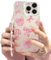 YeGang Bow iPhone Hülle - Süße Rosa Schleife Schleifenknoten Kameraobjektiv Schutz Stoßfeste Abdeckung Handyhülle Für iPhone 11/12/13/14/15 Pro Max (iPhone 12,#2)