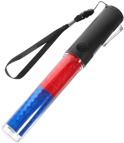 LED Leuchtstab 26cm aus Abs mit Haken, Batteriebetrieb | Konzerte und Fans, 3 Stück Aa Batterien nicht Enthalten, Wiederverwendbar