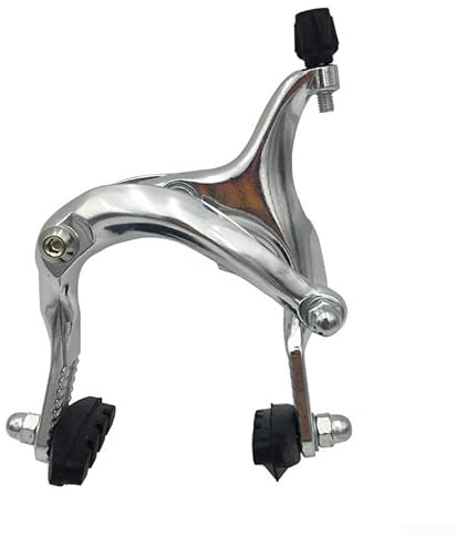 Gbtdoface Stylish Long reach Front & Rear C Caliper Brake Set, Bike Side Pull, Polished, (Silver-Rear)