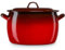 briebe Olla Abombada Cocina Inducción 30 cm, Cazuela 15 L Grande con Tapa Acero Esmaltado Vitrificado, Apta Vitrocerámica, Fuego, Gas, Horno, Ignea Vintage Rojo