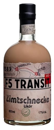 Zimtschnecken Likör 0.5l (17% Vol) No. 5569 - F5 Transit - Fein-Cremiger Zucker- und Zimtlikör | Schwechower Brennerei (1229)
