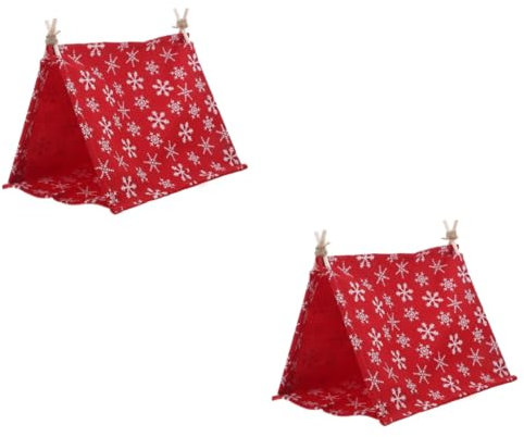 BESTonZON 2stücke Miniatur Campingzelt Für Dekoration Für -landschaften Und Outdoor-szenen Handgefertigtes Für Fotografie Und Kreative Displays