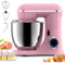 Küchenmaschine,Knetmaschine Profi Küchenmaschine,Küchenmaschine zum backen mit 6.5QT Edelstahl-Rührschüsseln und 3 Rührwerkzeuge(Rührhaken,Knethaken,Schlagbesen)10 Geschwindigkeit 660W (Sakura Pink)