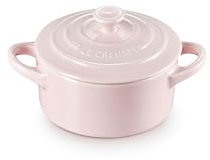 Le Creuset Stoneware Mini Round Cocotte, 8 oz., Chiffon Pink