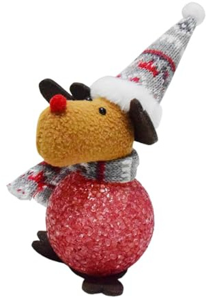 Plüschtier Weihnachtselch Plüschtier Elch Plüschtier R - Plüschtier mit Licht, Weihnachtsdeko,Elch Plüschtier,Plüschtier Elch Spielzeug und Charming Puppe